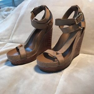 Tory Burch Cork Platform high wedge sandal